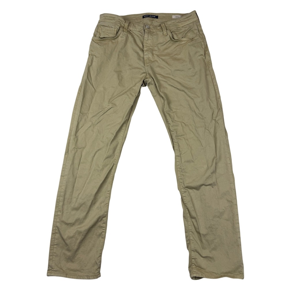 Mavi Jeans Men 35x32 (Fits 35x31.5) Zach Straight Leg Khaki Pants Chino Trousers